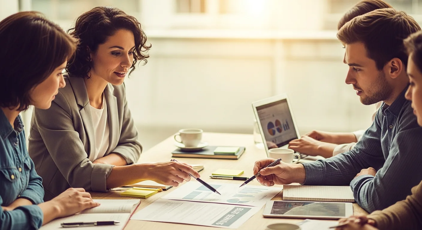 Completed business plan template example with financial charts