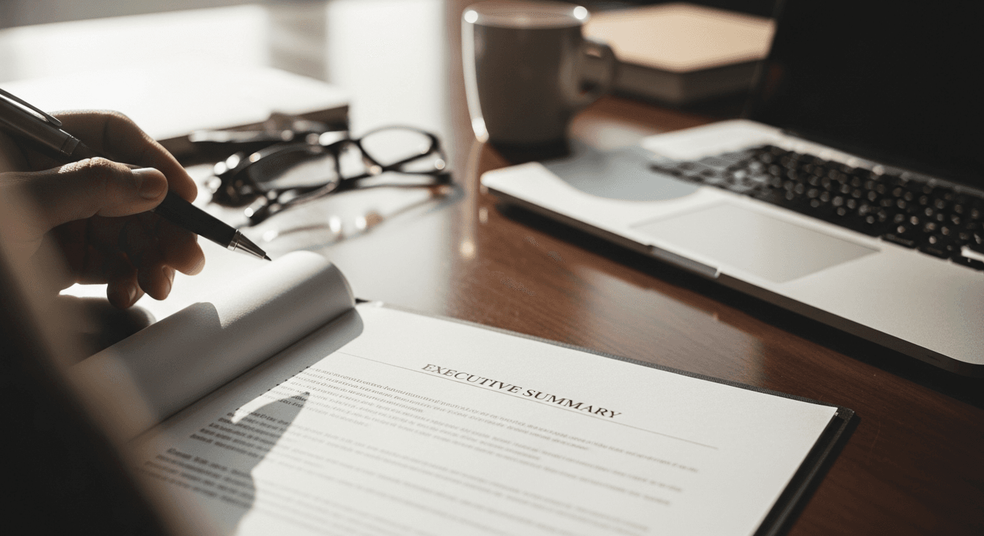Business plan executive summary examples with financial projections and market data