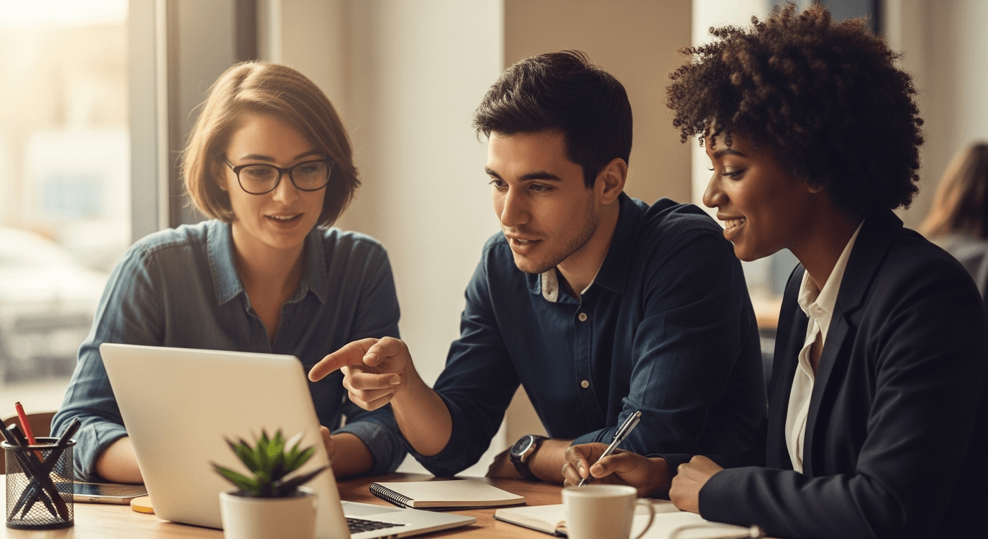 Small business owner working on financial planning and business strategy