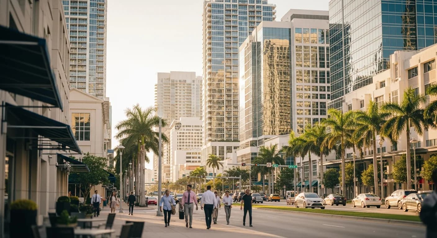 Florida business districts showcasing diverse industries