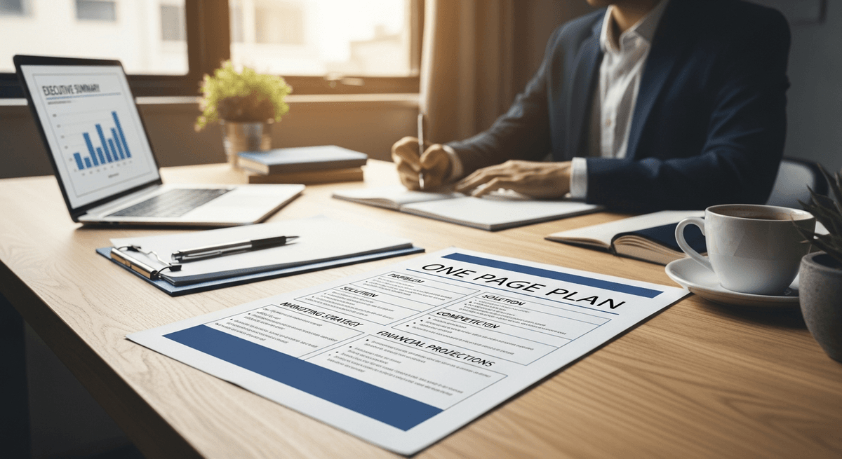 One-Page Business Plan: Template & Examples for Quick Planning