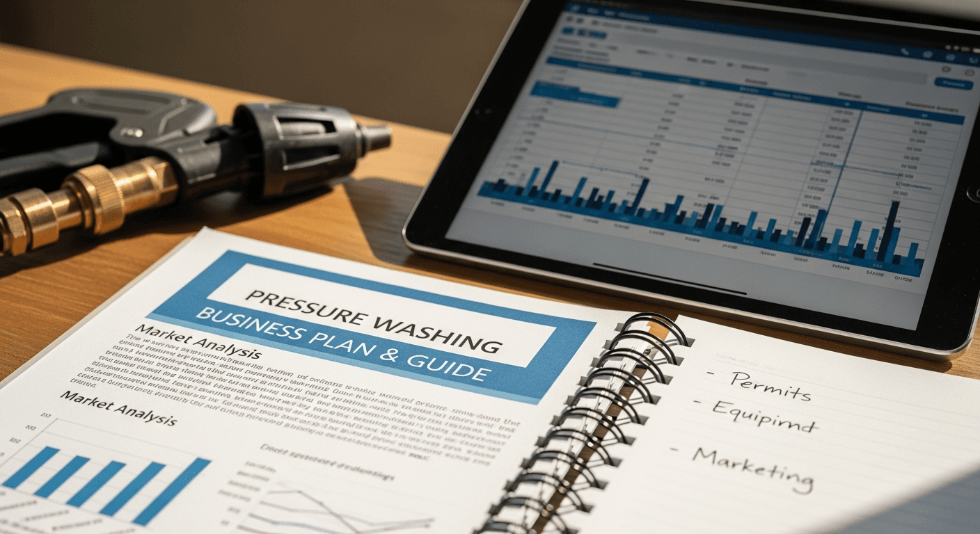Business plan and licensing requirements for pressure washing companies