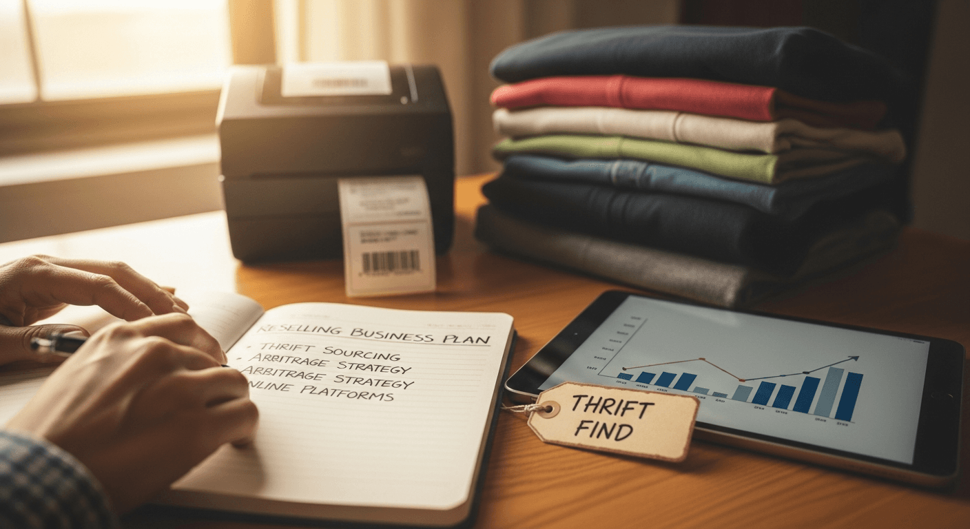 Inventory management system showing reselling business products and pricing