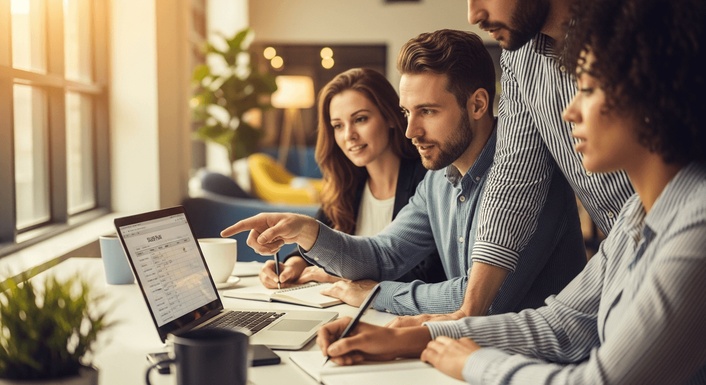 Sales metrics dashboard showing key performance indicators for small businesses
