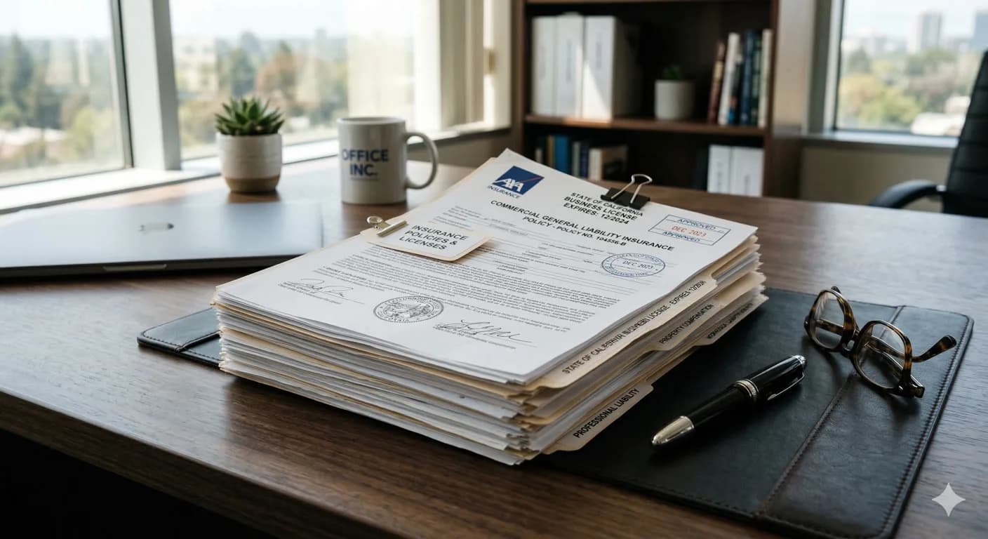 Security company insurance and compliance documents