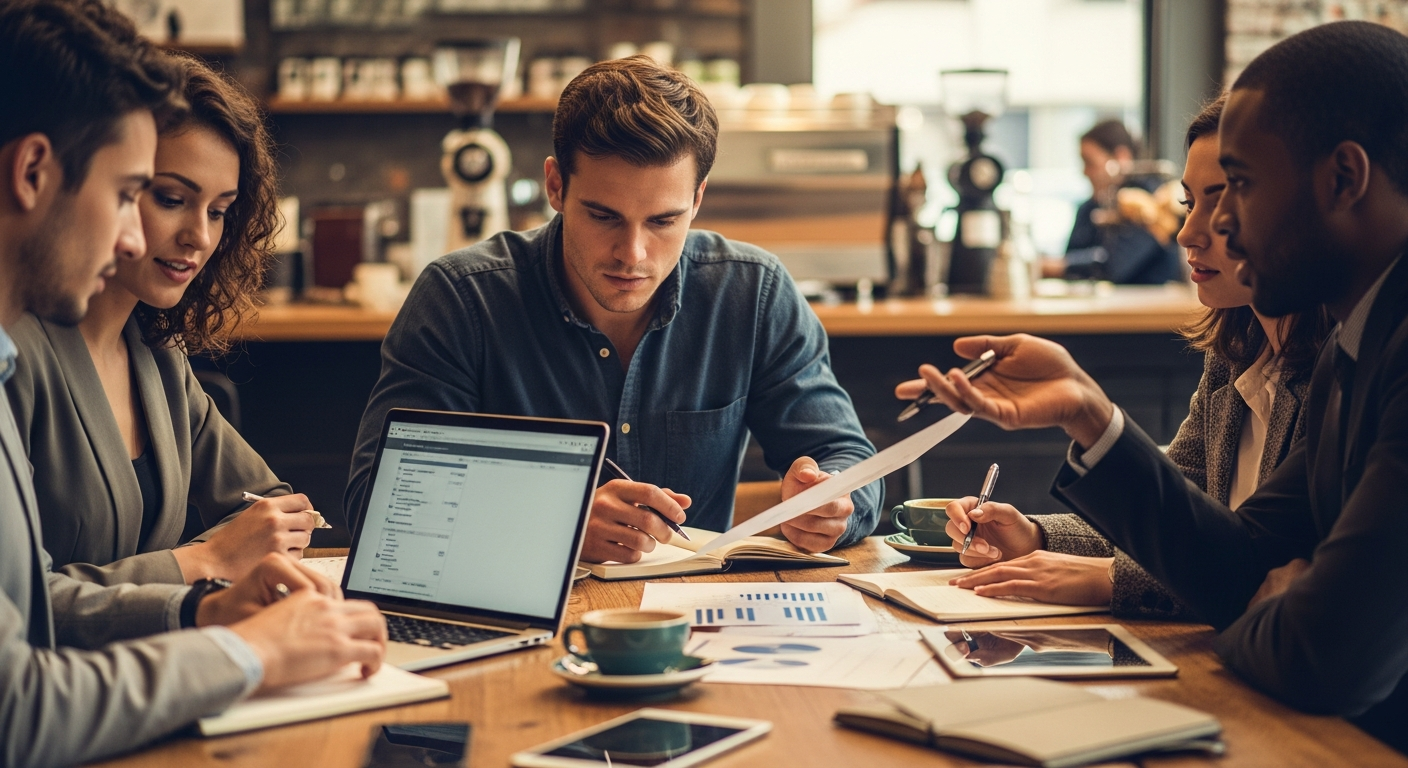 Coffee shop business plan financial projections spreadsheet template