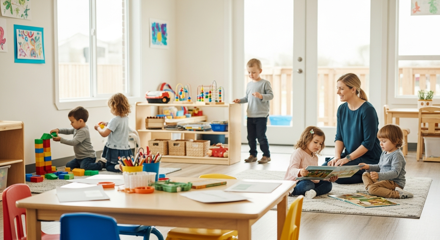 Daycare business plan template showing financial projections and licensing requirements