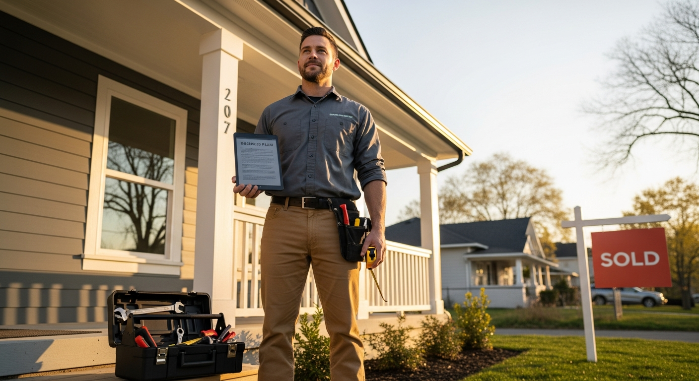 Handyman business plan template showing startup costs and revenue projections for how to start a handyman business