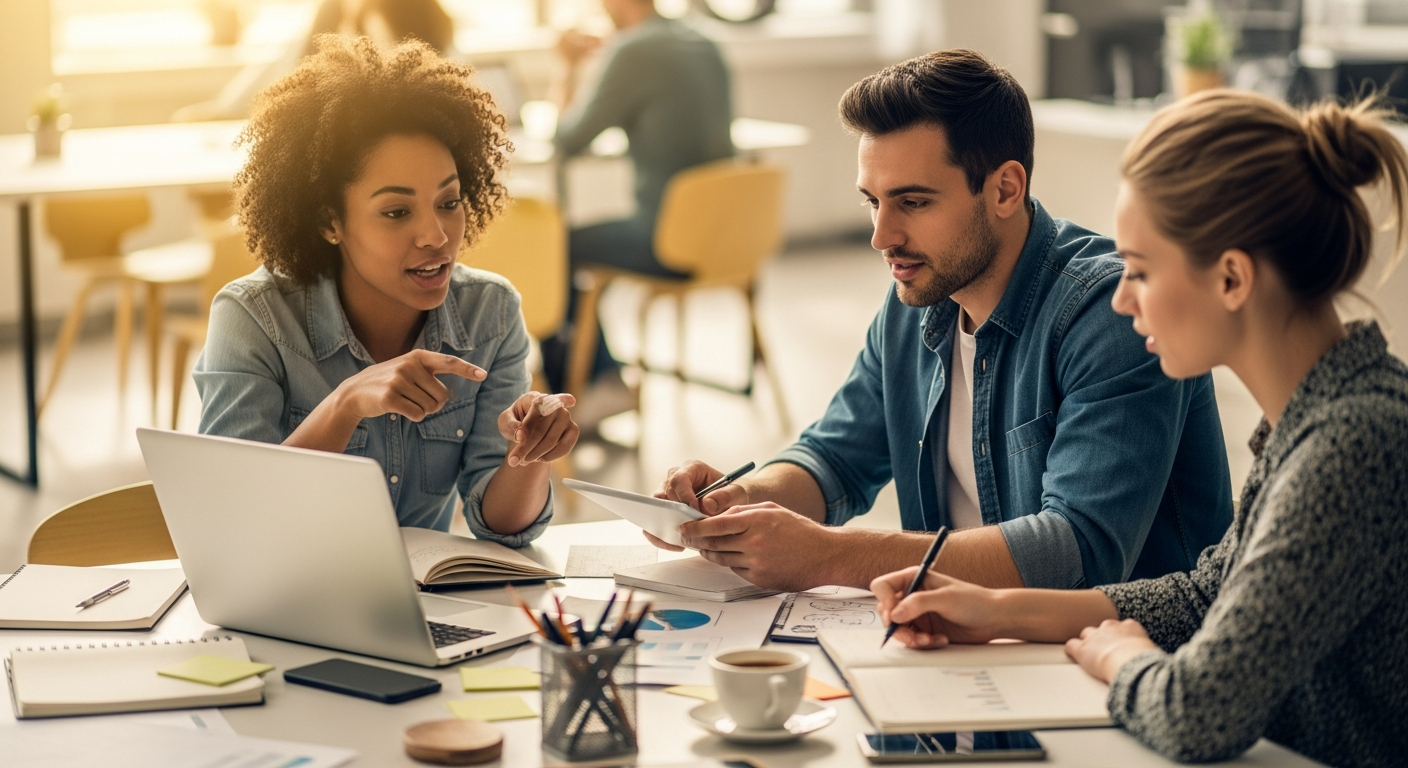 Successful entrepreneur celebrating business milestone with laptop showing growth charts - how to become an entrepreneur