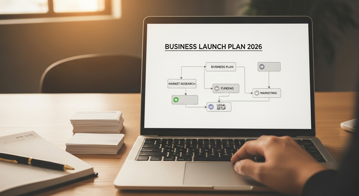 Business owner reviewing legal documents and permits for new company