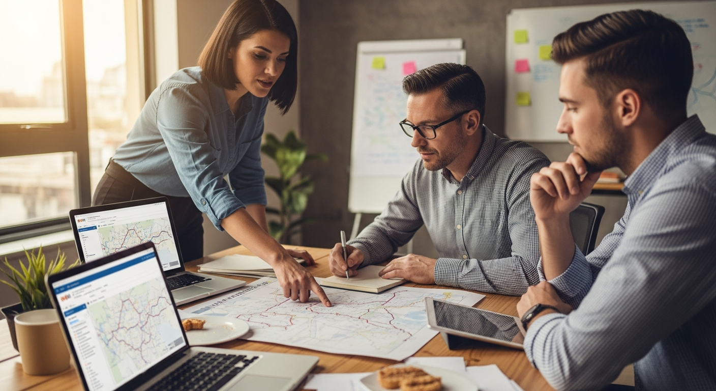 Technology stack and software tools for trucking dispatch business operations including load boards and tracking systems