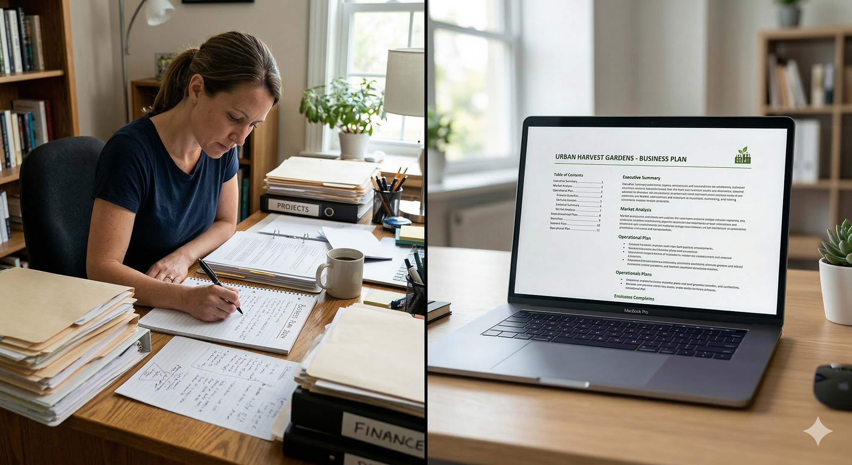 AI vs traditional business plan comparison