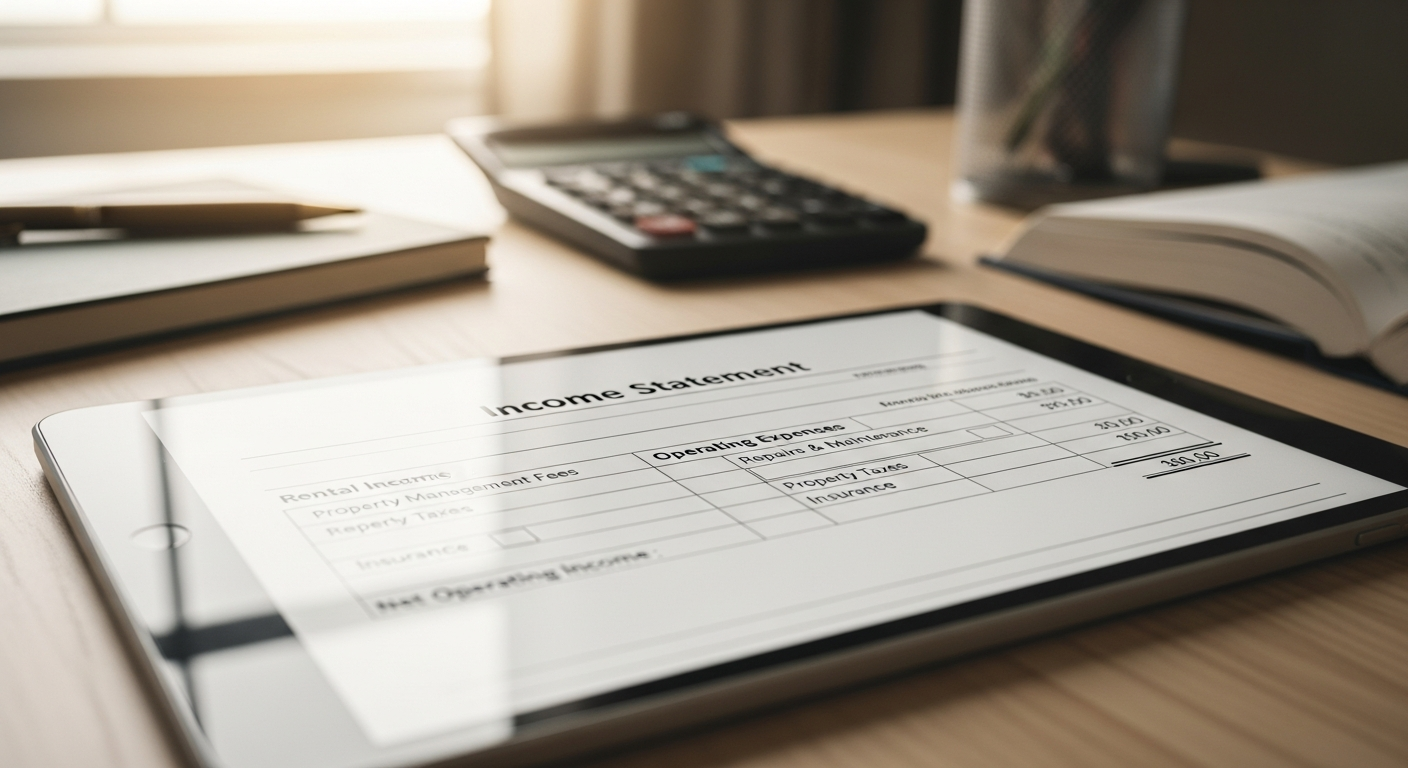 Detailed breakdown of rental property operating expenses and categories