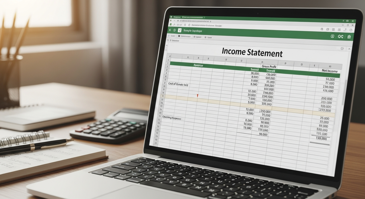 Comparison chart of income statement software options and features