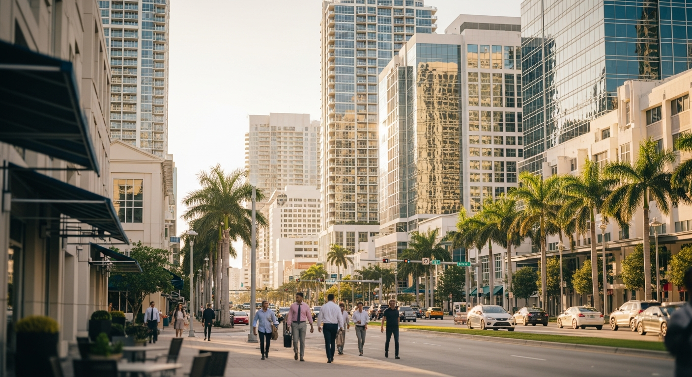 Florida business districts showcasing diverse industries