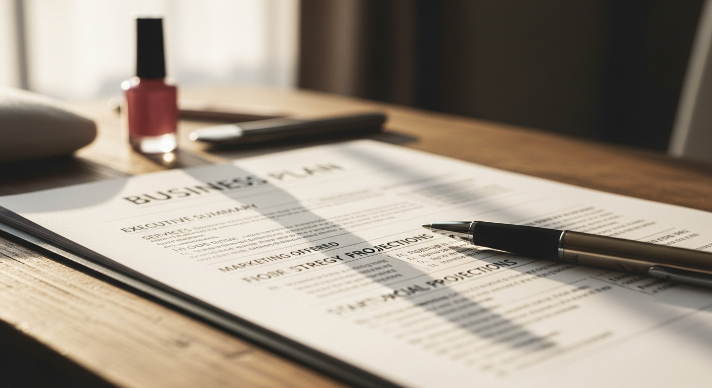 Nail salon equipment including pedicure chairs, manicure stations, and sterilization equipment