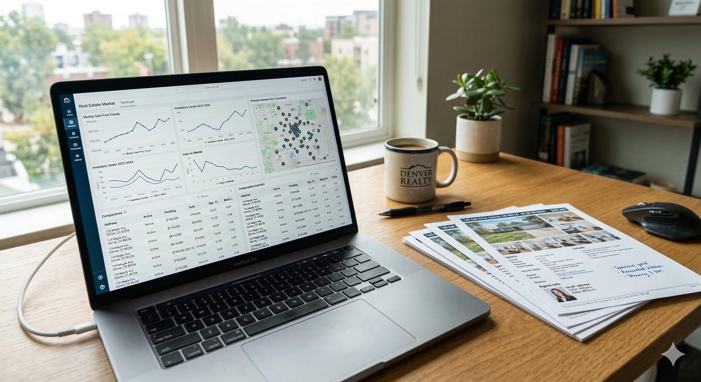 Real estate market analysis with property data