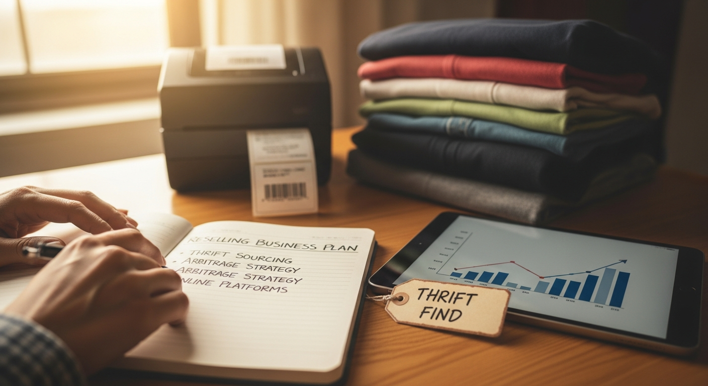 Inventory management system showing reselling business products and pricing