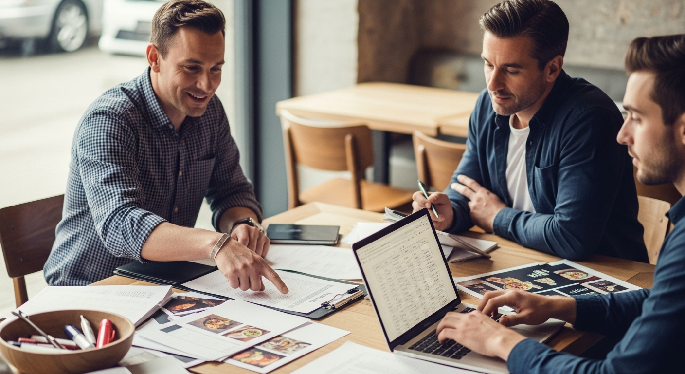 Restaurant inventory management and menu planning workspace